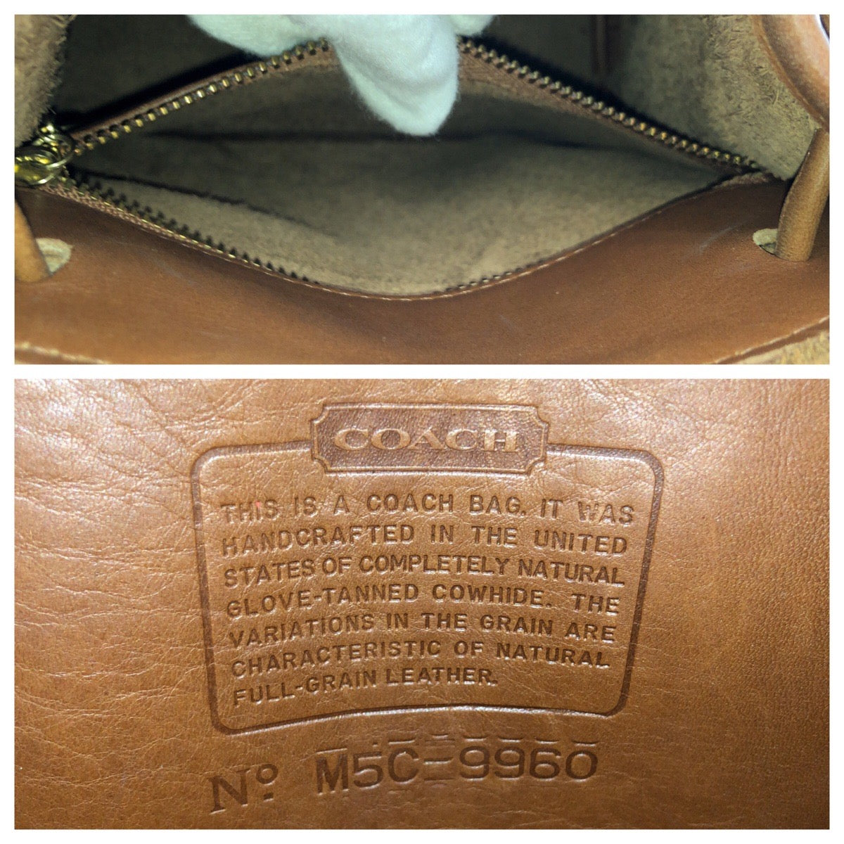 Coach Leather Backpack Brown Gold Hardware