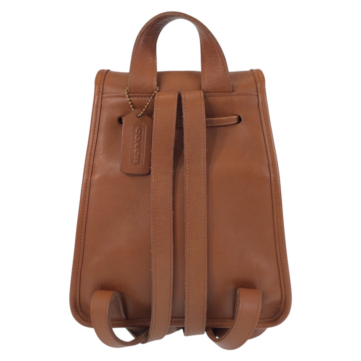 Coach Leather Backpack Brown Gold Hardware