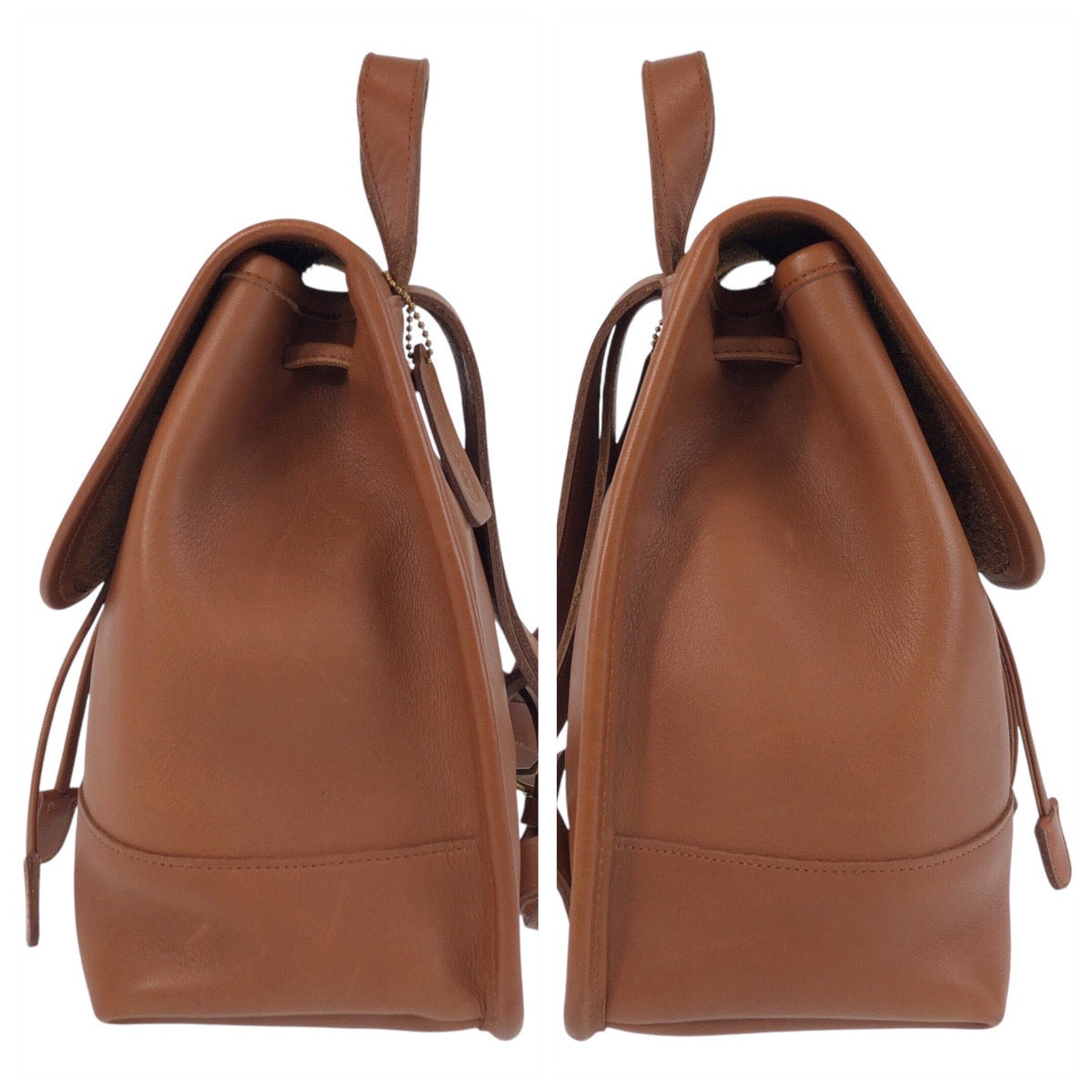 Coach Leather Backpack Brown Gold Hardware