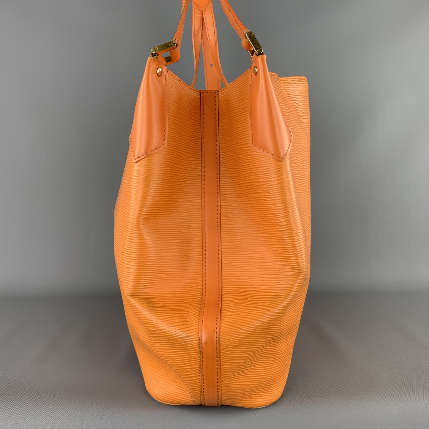 LOUIS VUITTON Orange Epi Leather MANDARA MM Large Shoulder Bag