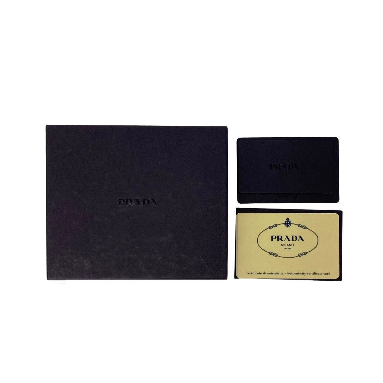 PRADA Bifold Wallet Nylon Red