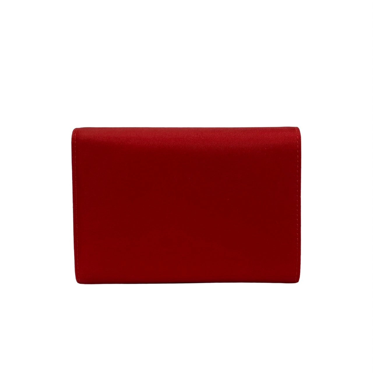 PRADA Bifold Wallet Nylon Red