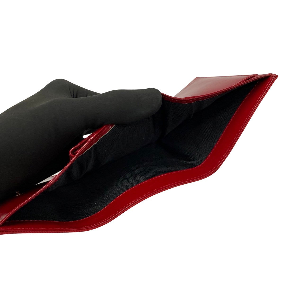 PRADA Bifold Wallet Nylon Red