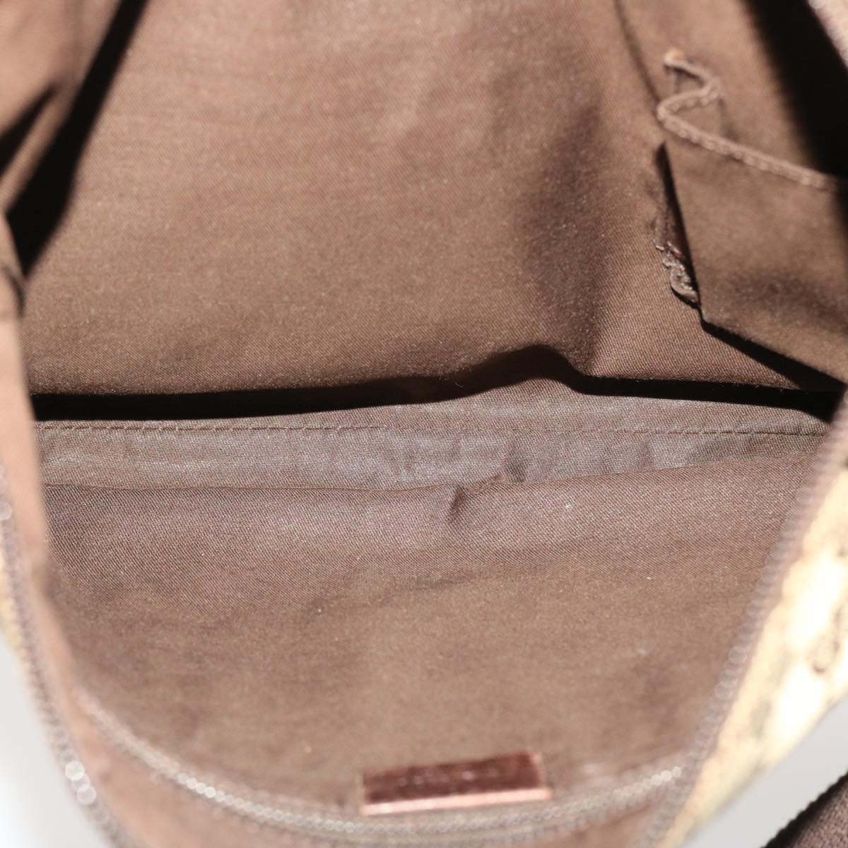 GUCCI GG Canvas Shoulder Bag Beige 145857 47690
