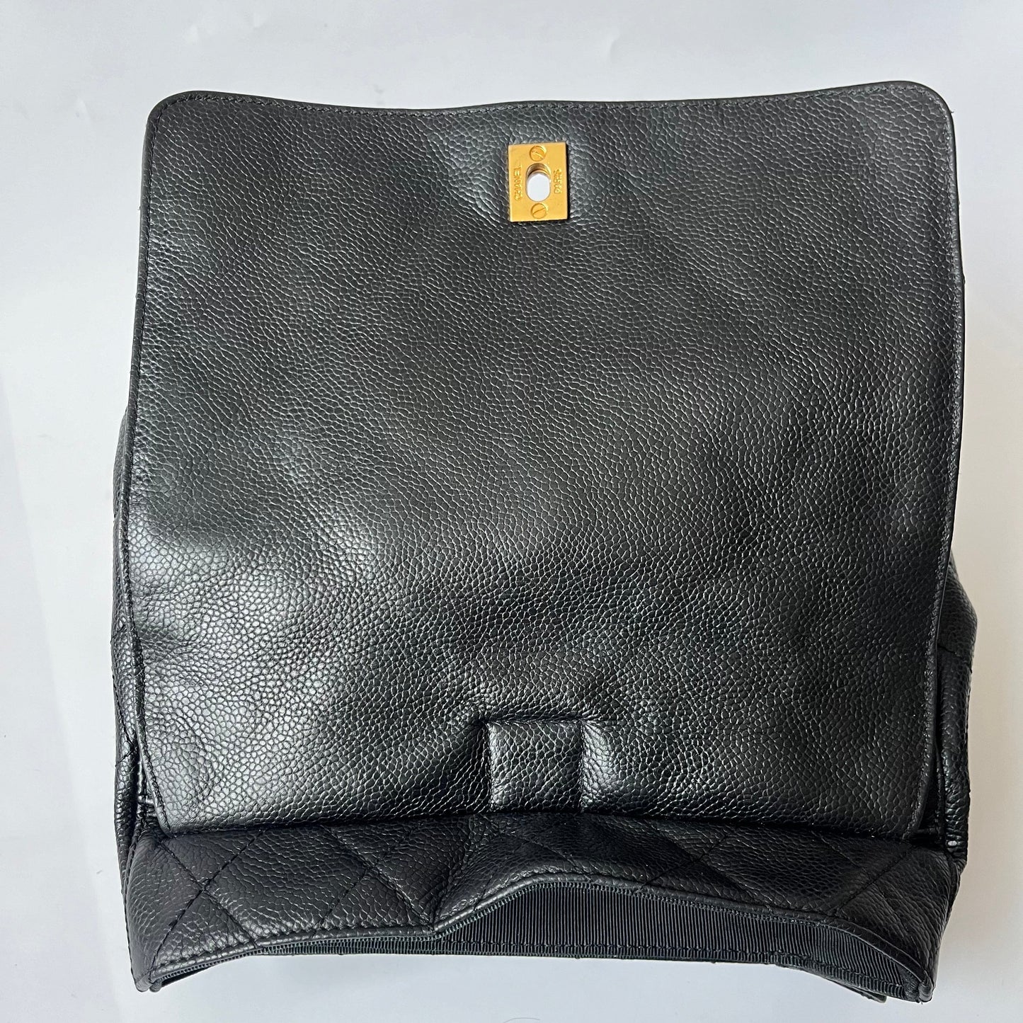 Chanel Vintage Duma Backpack Black Caviar Leather Gold Hardware, 1996-97