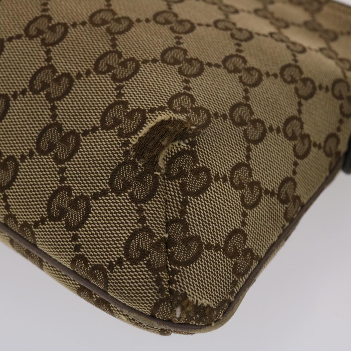 GUCCI GG Canvas Sherry Line Shoulder Bag Beige Pink