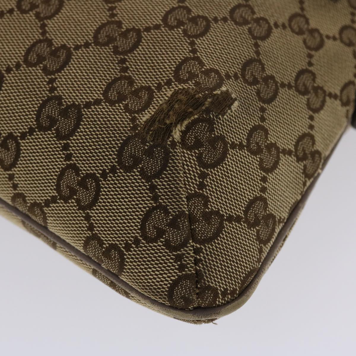 GUCCI GG Canvas Sherry Line Shoulder Bag Beige Pink