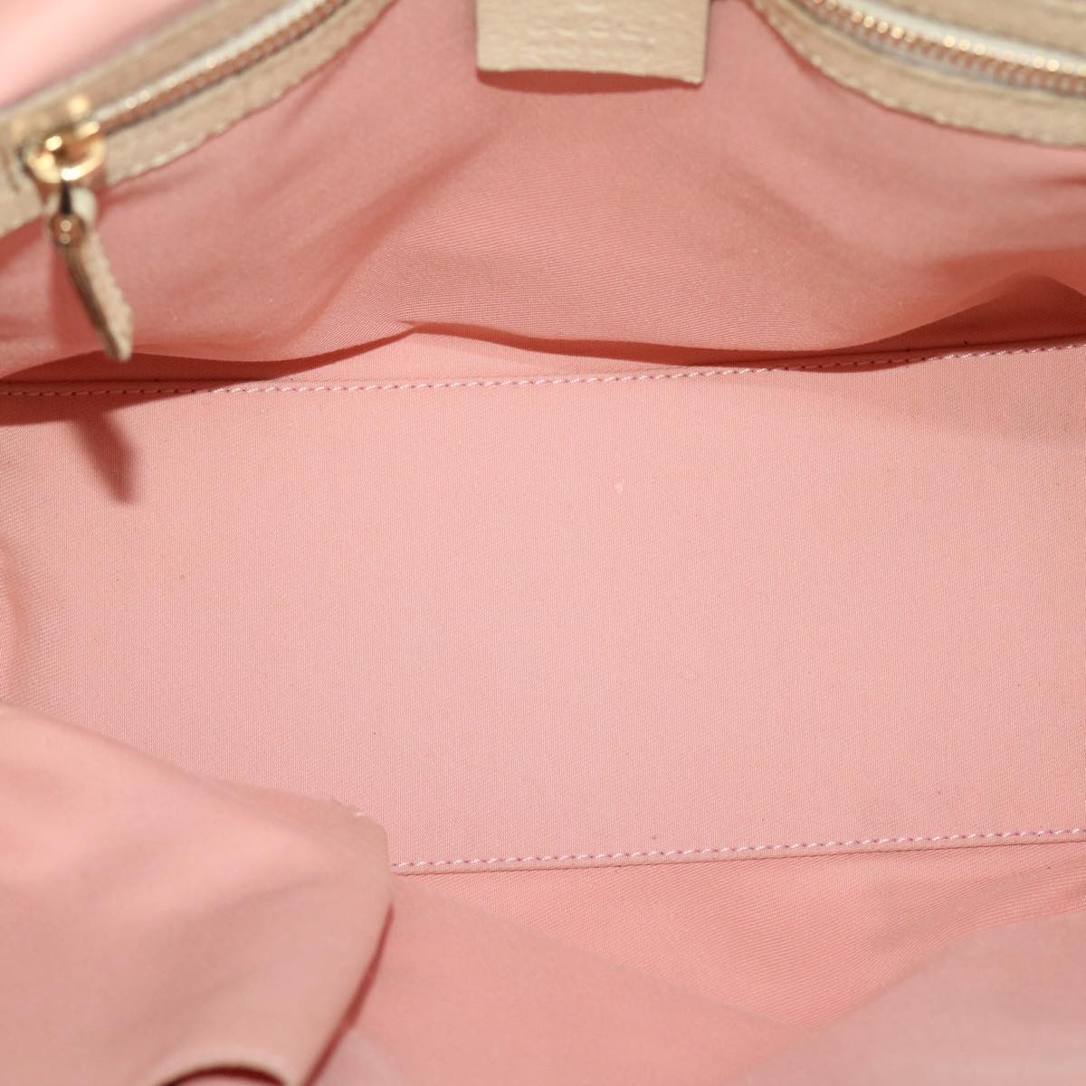 GUCCI GG Canvas Sherry Line Hand Bag Pink White Green
