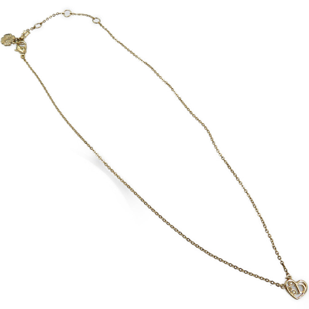 Christian Dior Necklace Metal, Rhinestone gold