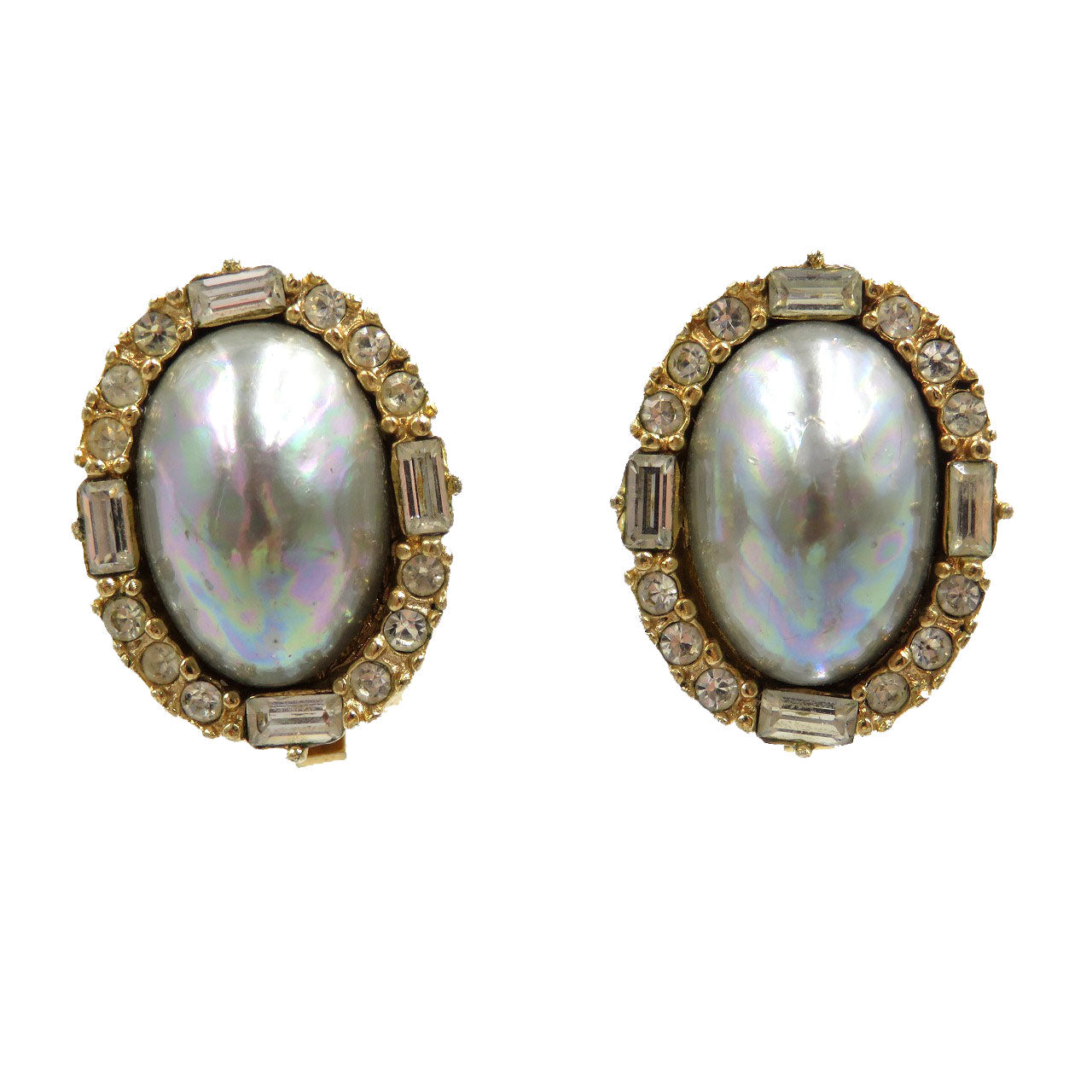 Christian Dior Earring Gold Plated, Faux Pearl gold