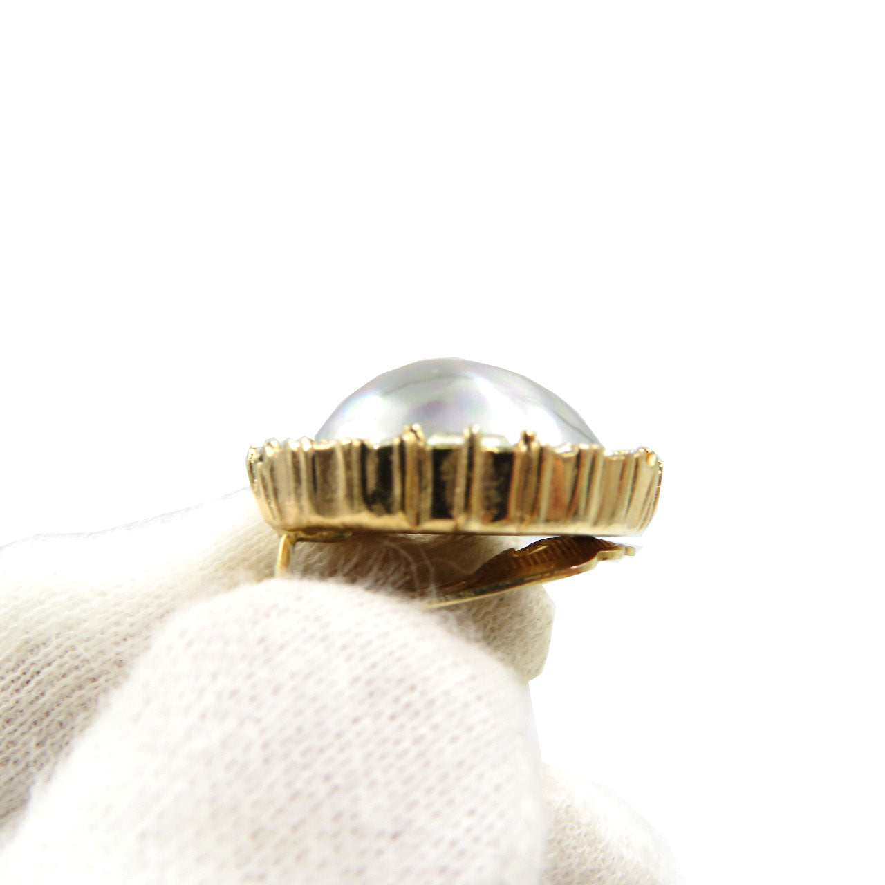 Christian Dior Earring Gold Plated, Faux Pearl gold