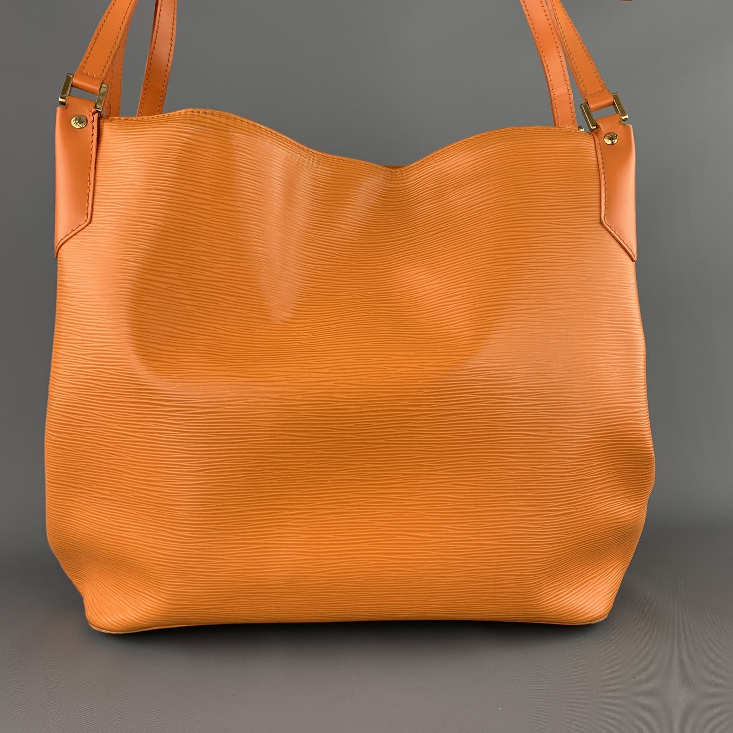 LOUIS VUITTON Orange Epi Leather MANDARA MM Large Shoulder Bag