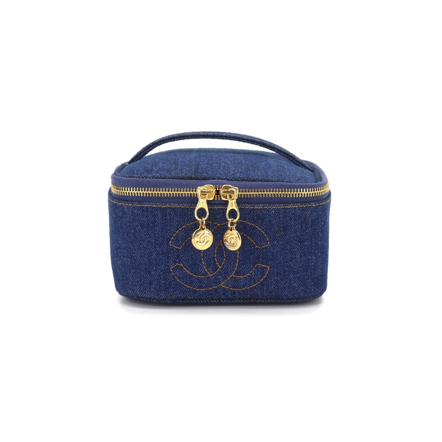 Chanel Blue Denim - Jeans Vanity clutch bag