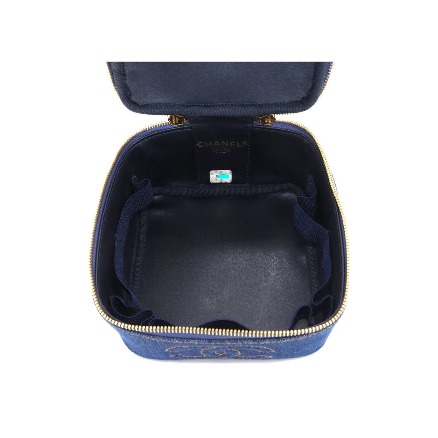 Chanel Blue Denim - Jeans Vanity clutch bag