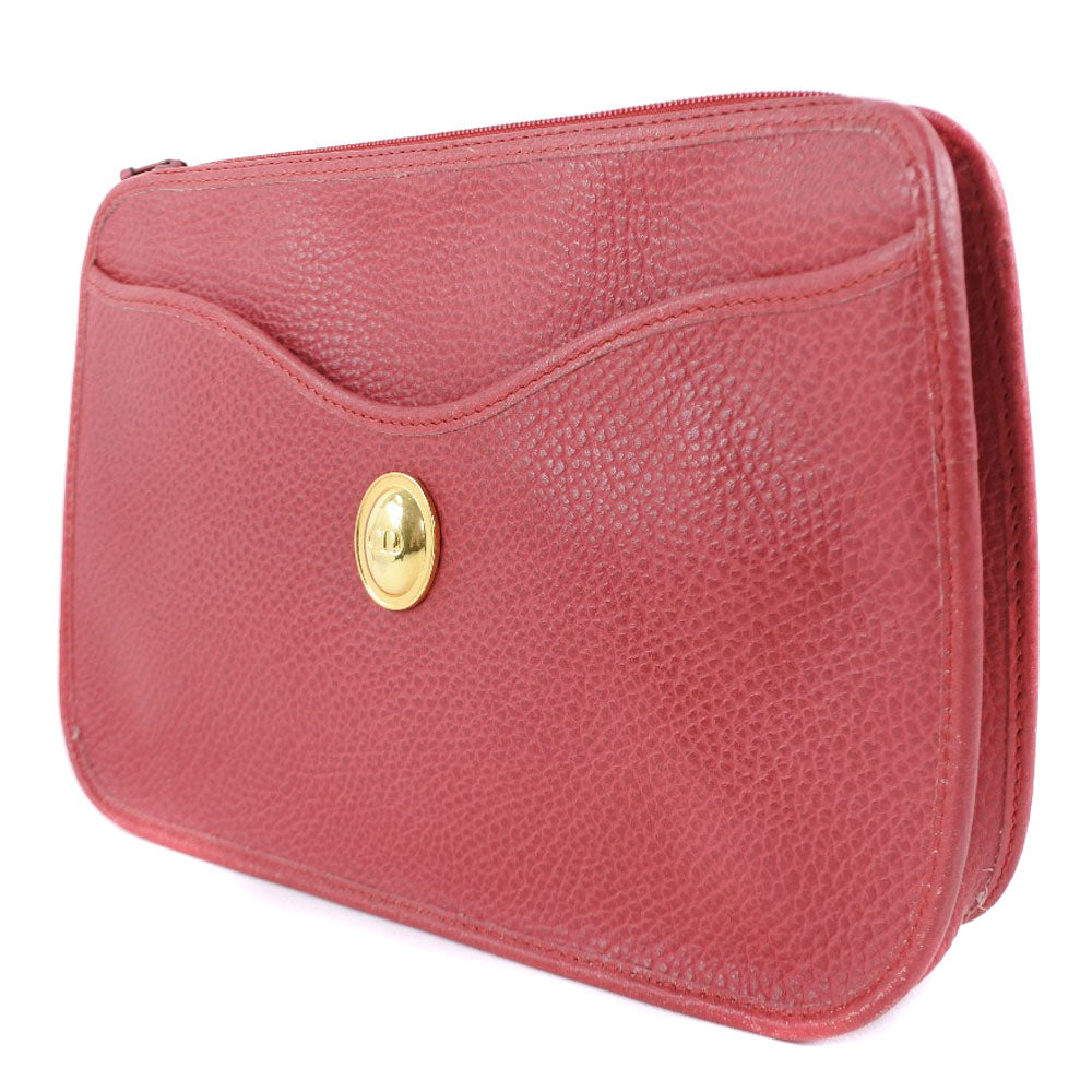 Christian Dior Clutch bag leather Red Women Used