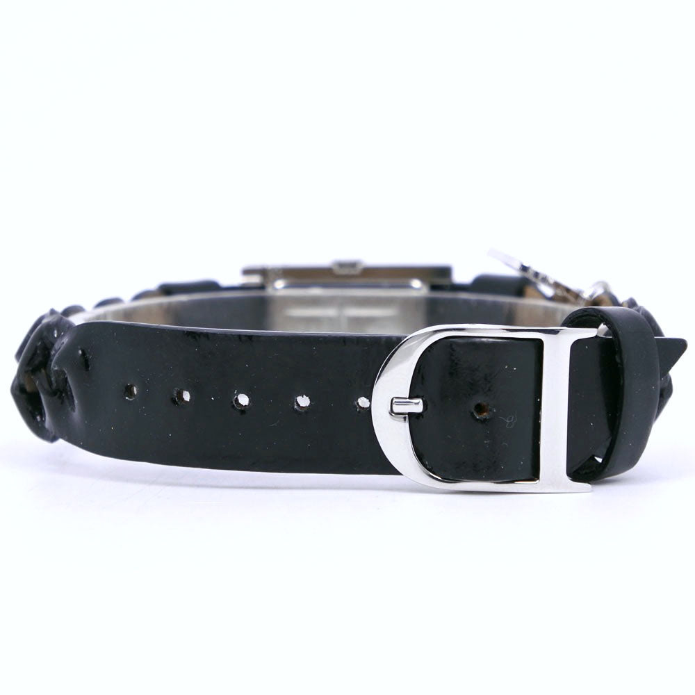 Christian Dior Watches Quartz D78-109 Stainless Steel , Leather Silver- Maris black dial Women Used