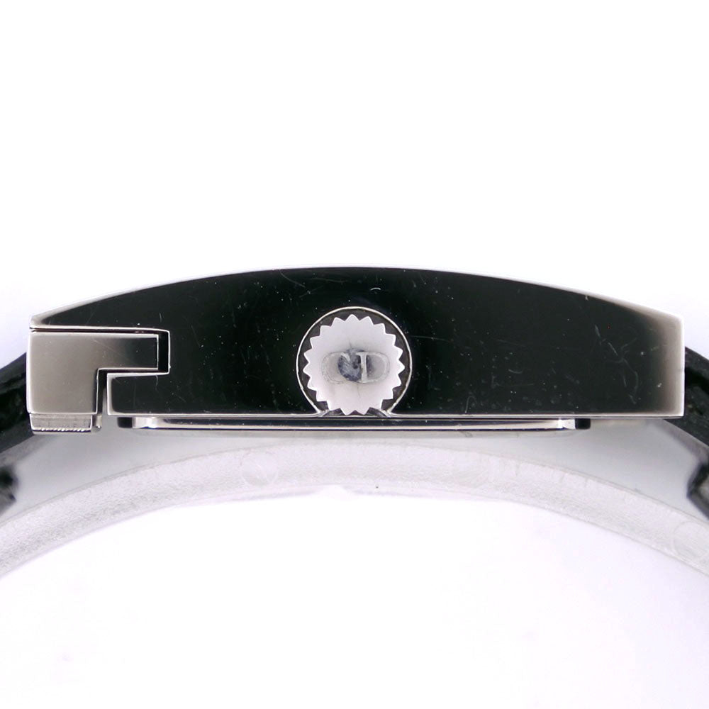 Christian Dior Watches Quartz D78-109 Stainless Steel , Leather Silver- Maris black dial Women Used