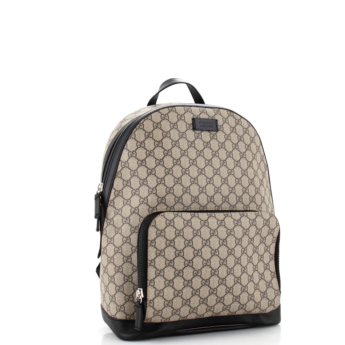 Zip Pocket Backpack GG Coated Canvas Medium