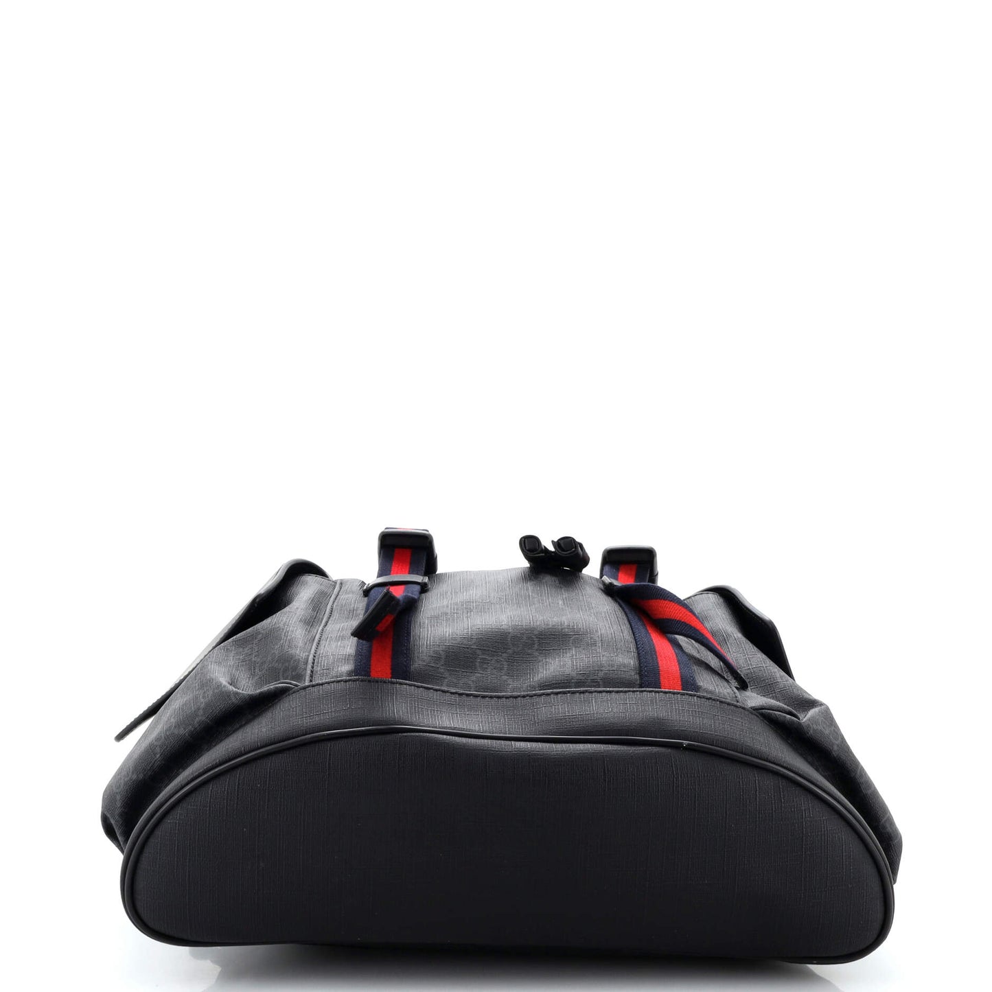 Double Pocket Buckle Backpack GG Coated Canvas Large