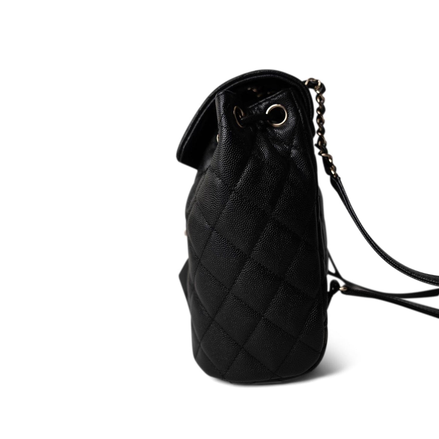 24S Black Caviar Quilted Urban Spirit Backpack LGHW
