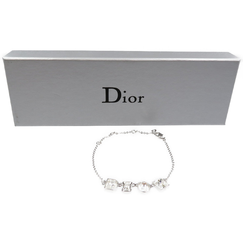 Christian Dior bracelet Metal, Rhinestone Silver