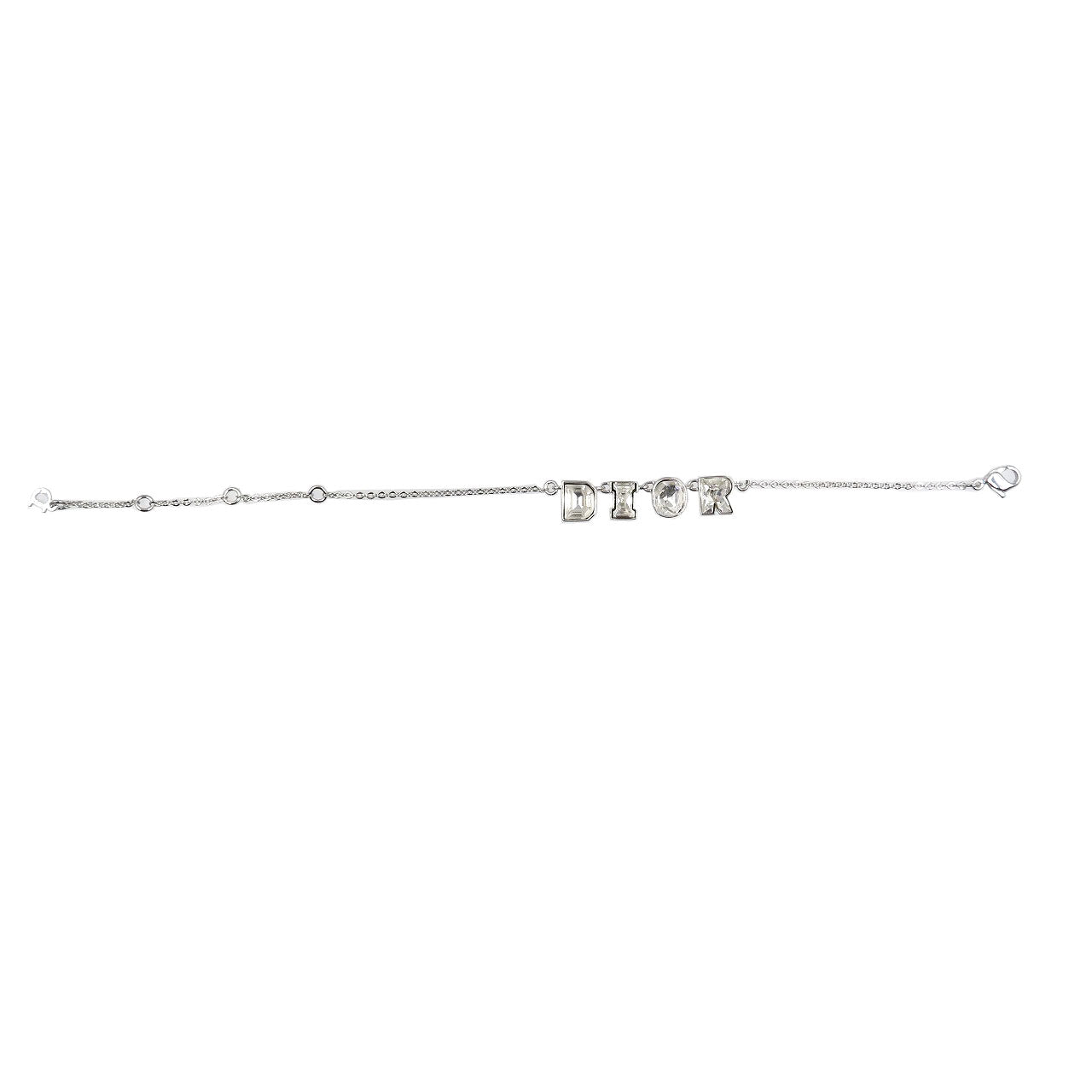 Christian Dior bracelet Metal, Rhinestone Silver
