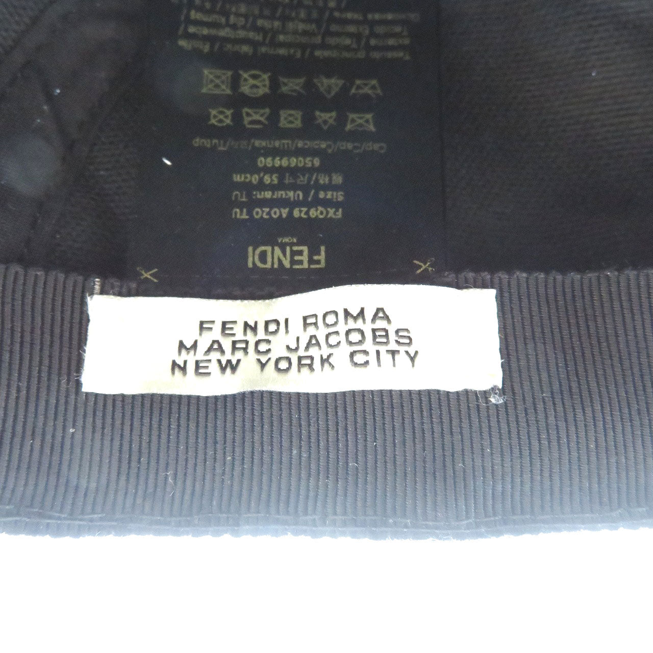 FENDI Other hats FXQ0929 AO2O F0QA1 cotton black Fendi x Marc Jacobs 59cm
