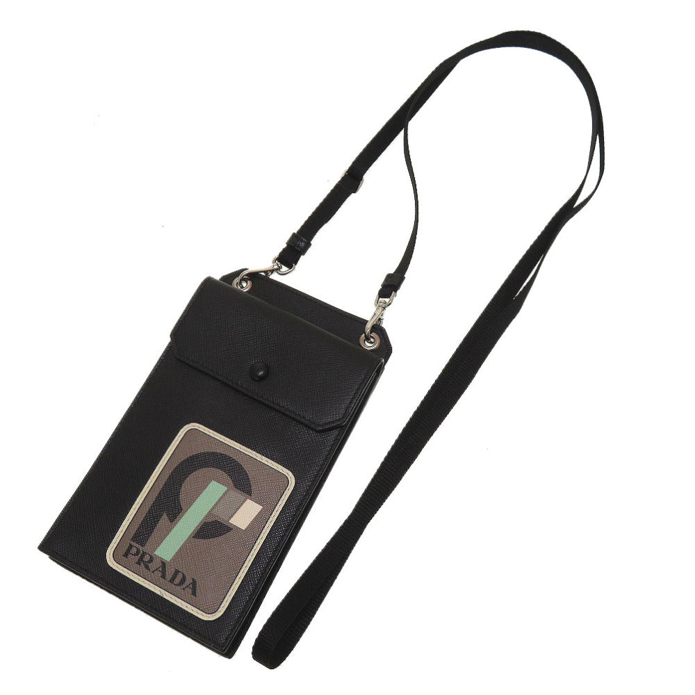 PRADA Shoulder Bag 2ZH068 leather black mini mens Used