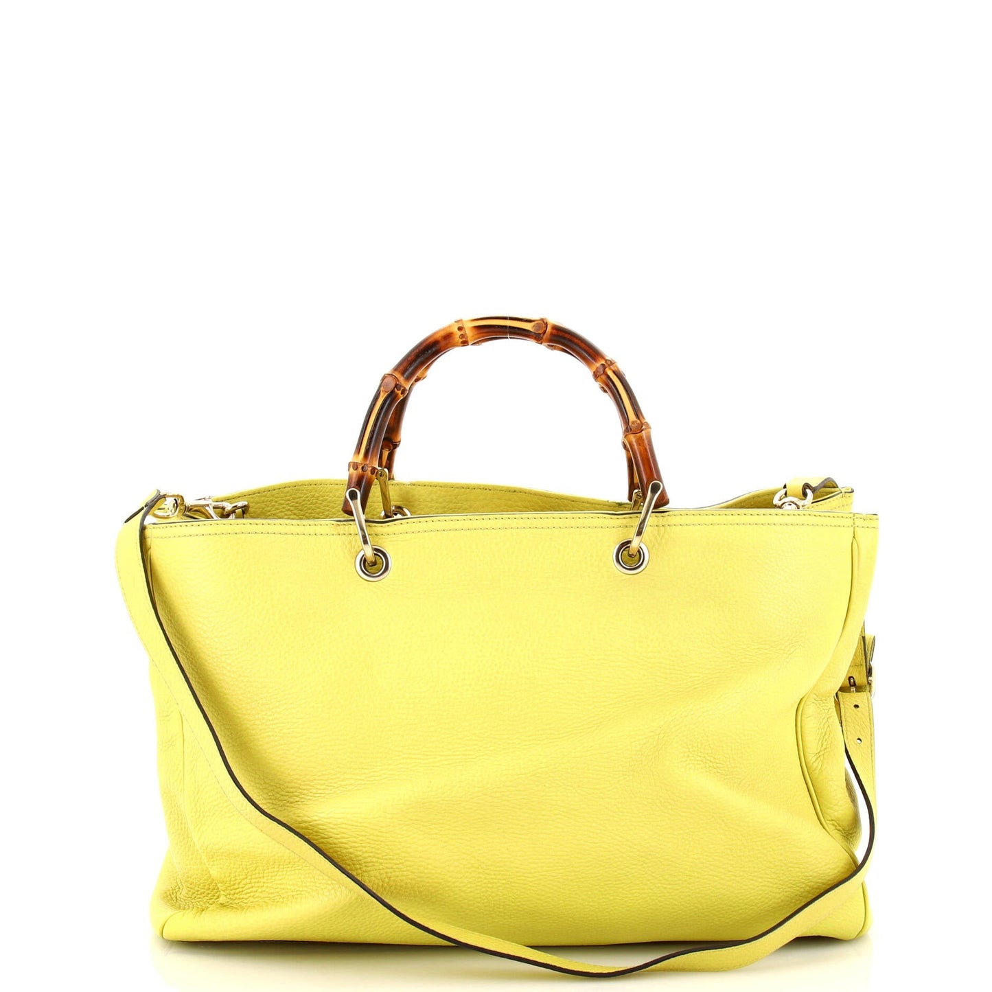 Bamboo Shopper Tote Leather Large