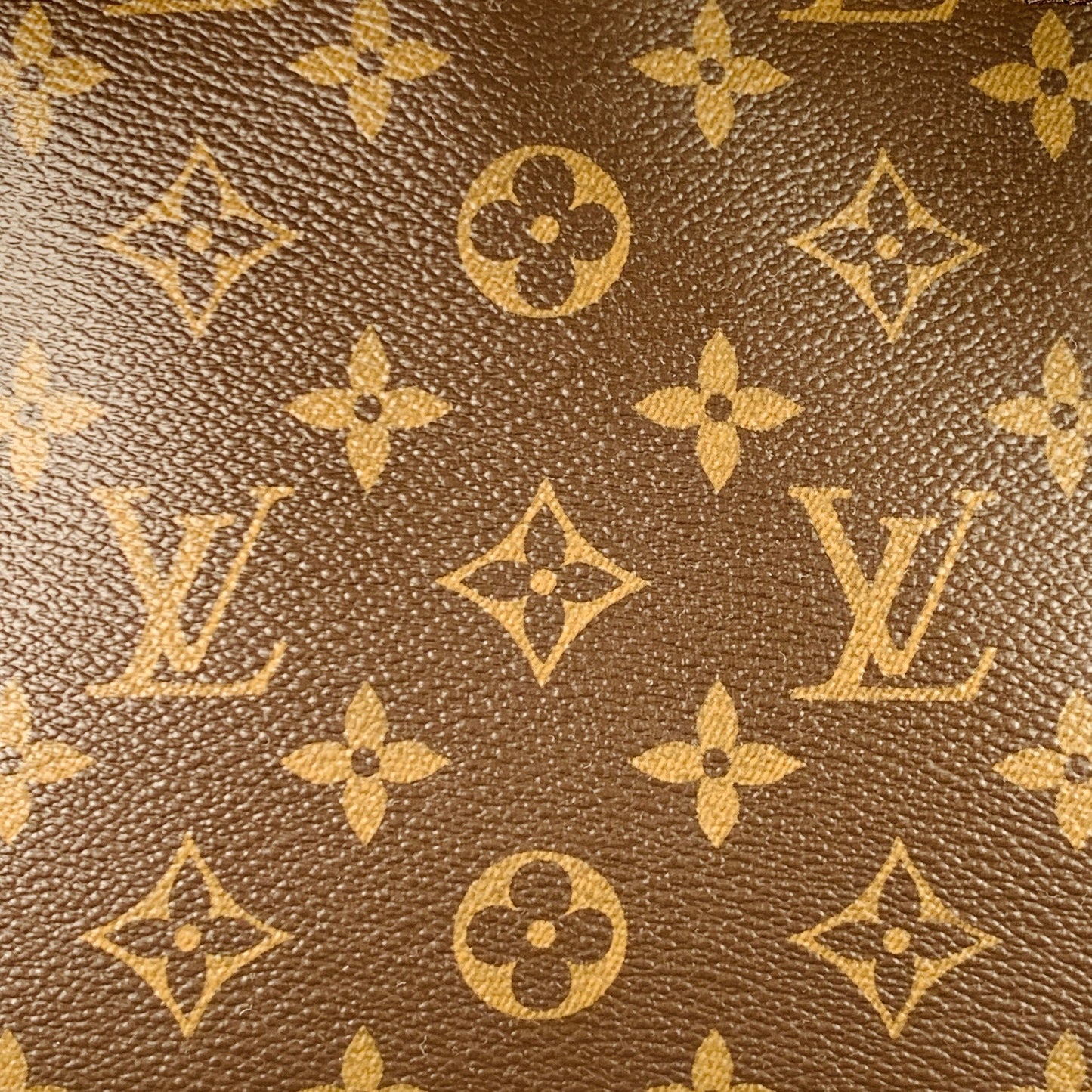 LOUIS VUITTON Pallas Brown Beige Red Monogram Coated Canvas Shoulder Handbag