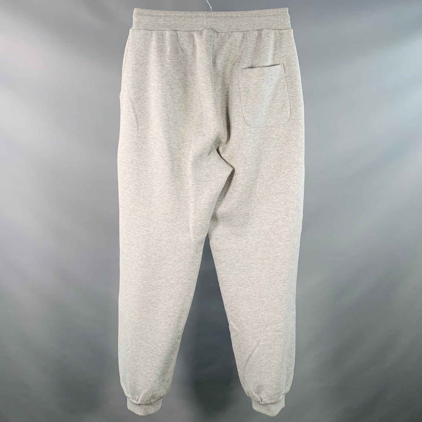 LOUIS VUITTON Size M Heather Grey Black Graffiti Logo Cotton Sweatpants Casual Pants