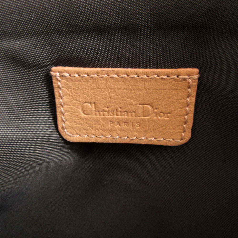 Christian Dior Handbag canvas Brown Saddle pouch Trotter Women Used