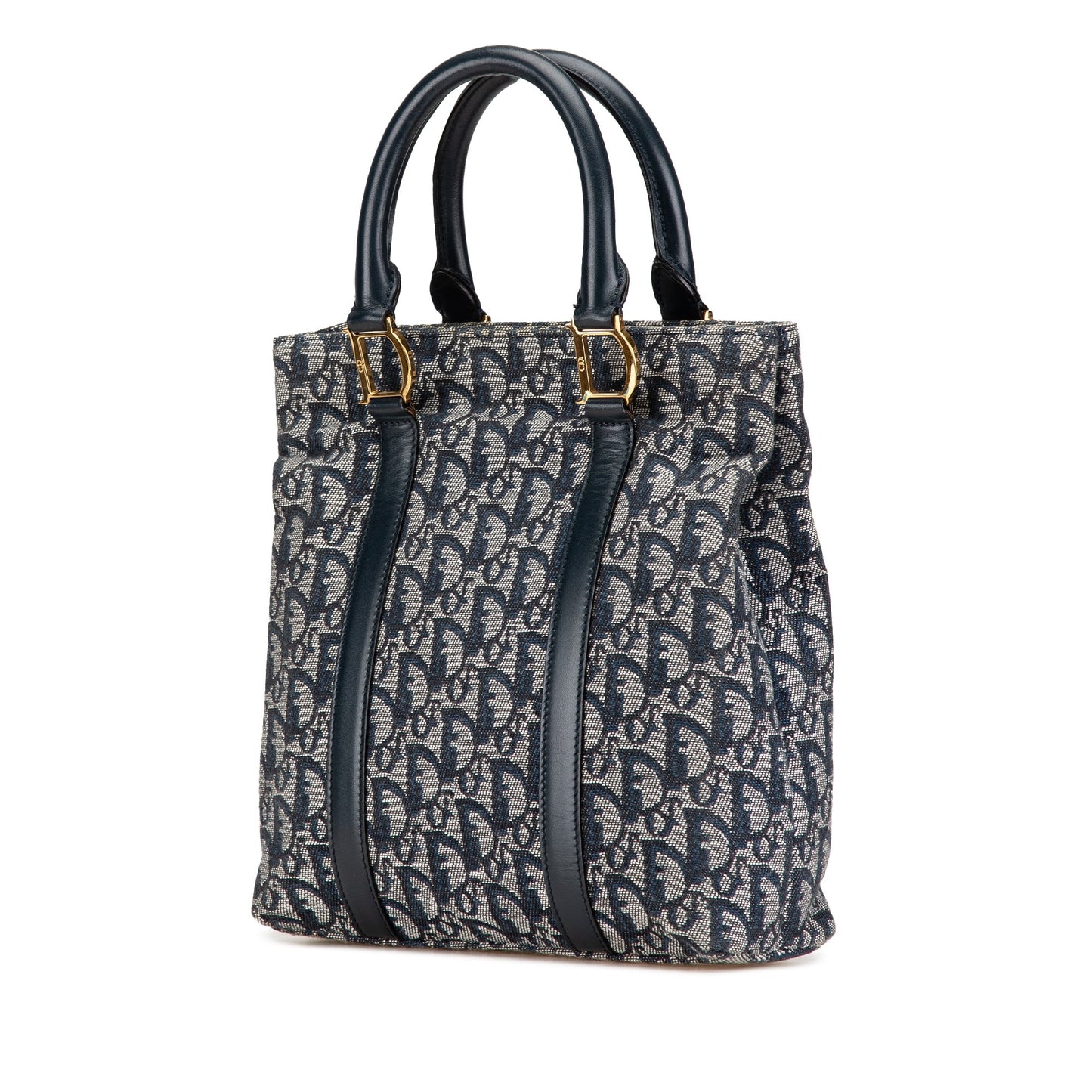 Blue Dior Oblique Trotter Tote
