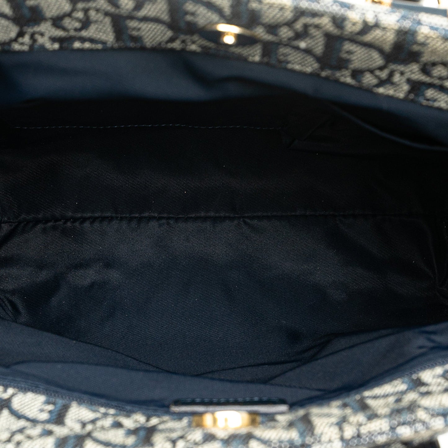 Blue Dior Oblique Trotter Tote