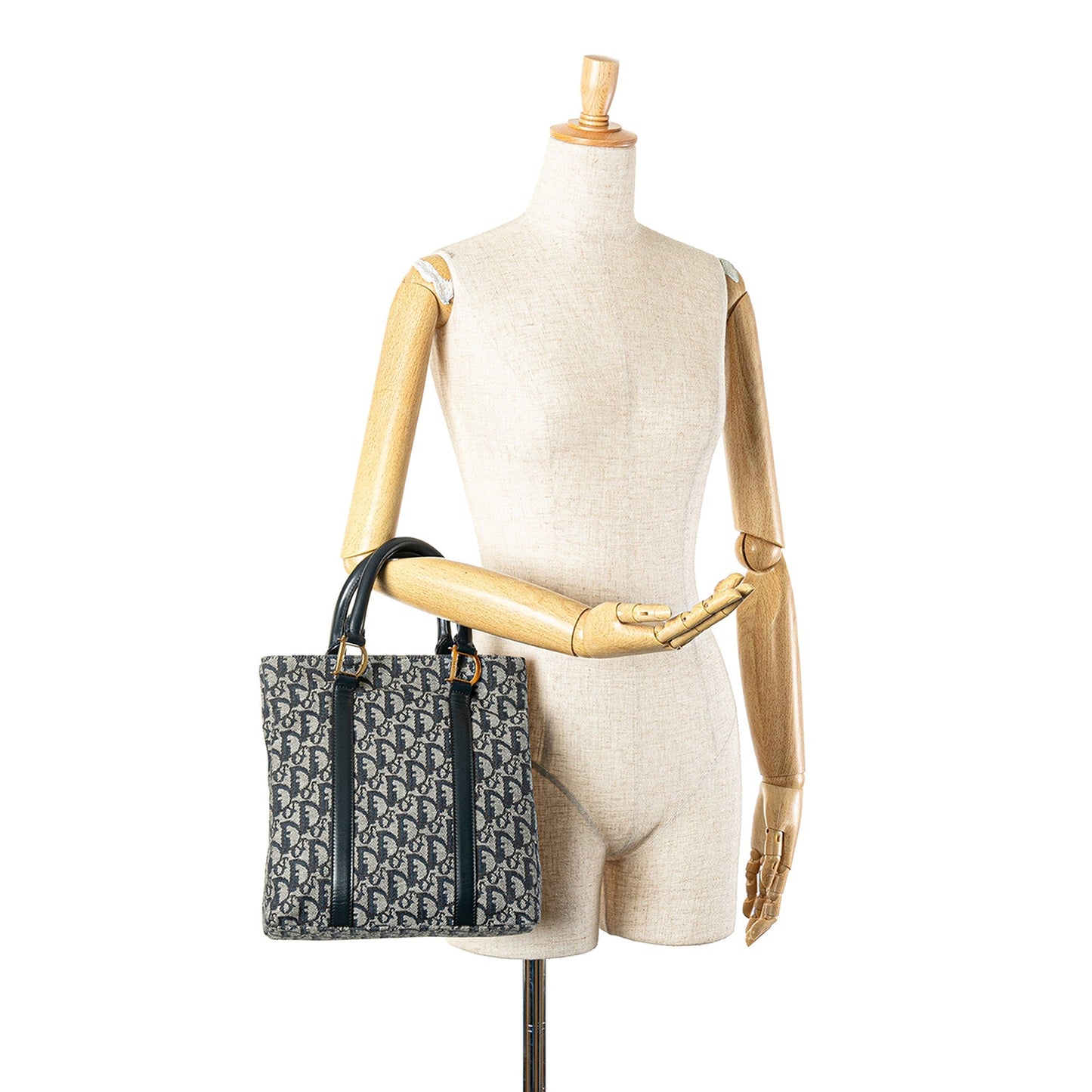 Blue Dior Oblique Trotter Tote