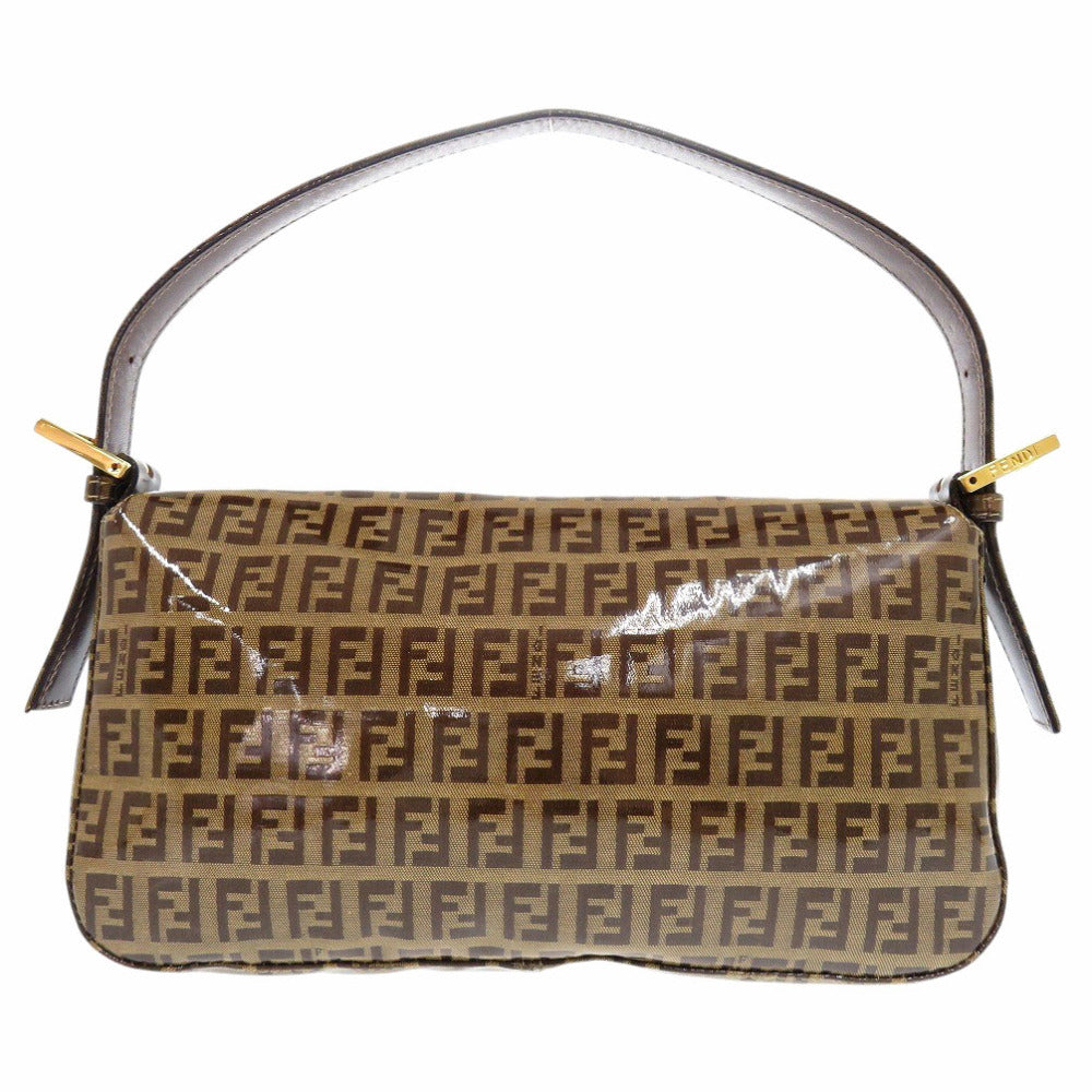 FENDI Handbag 2408264 Coated canvas Brown Zucchino Mamma Bucket