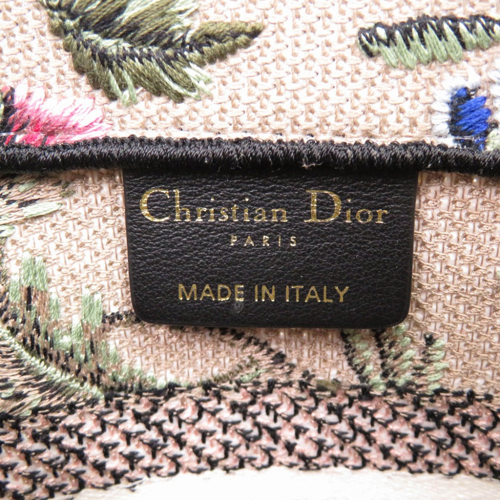 Christian Dior Tote Bag canvas beige Small Floral Book Tote