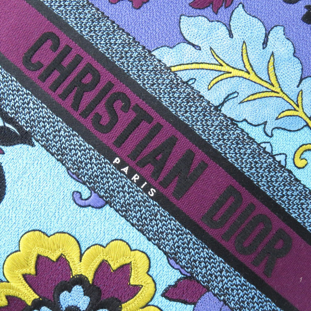 Christian Dior Tote Bag canvas blue book tote large