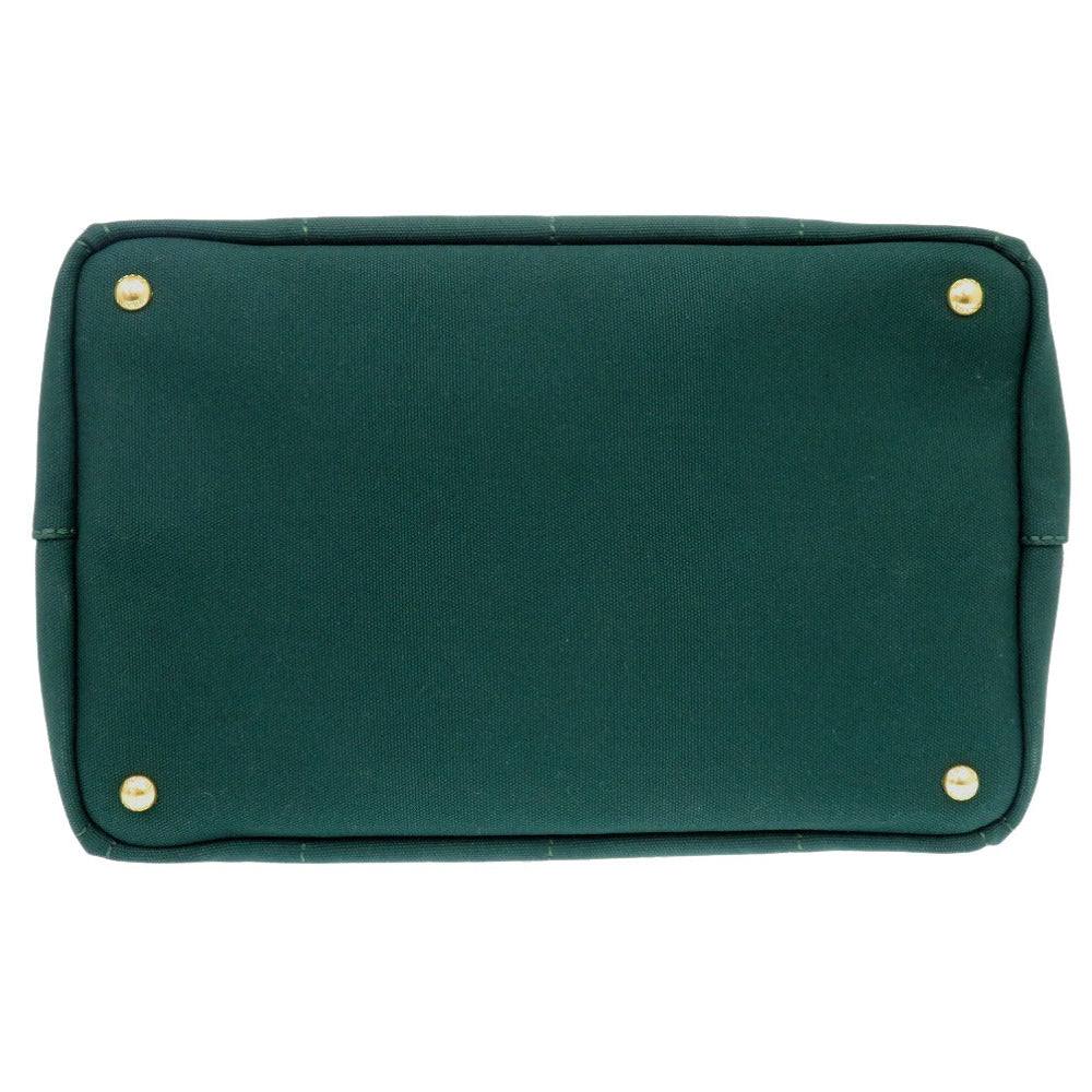 PRADA Tote Bag BN2642 canvas green CANAPA Canapa