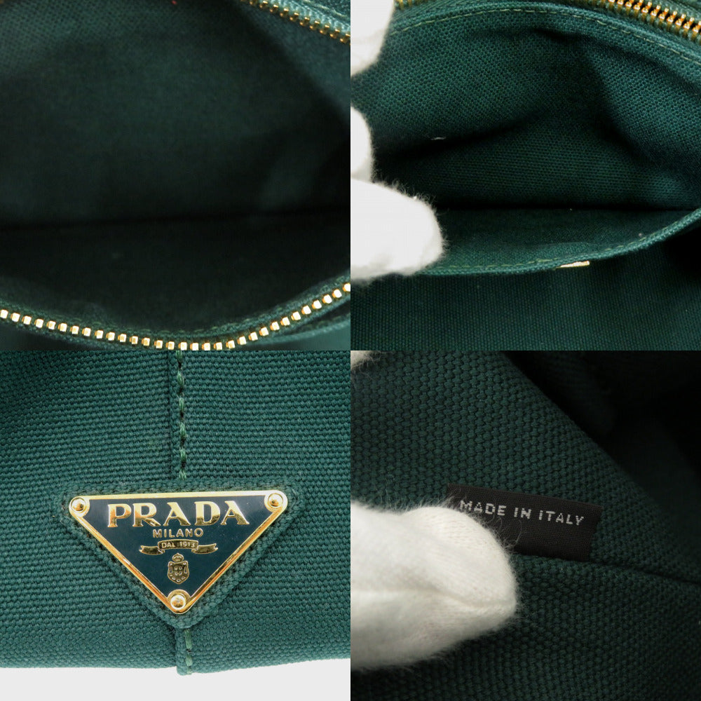 PRADA Tote Bag BN2642 canvas green CANAPA Canapa
