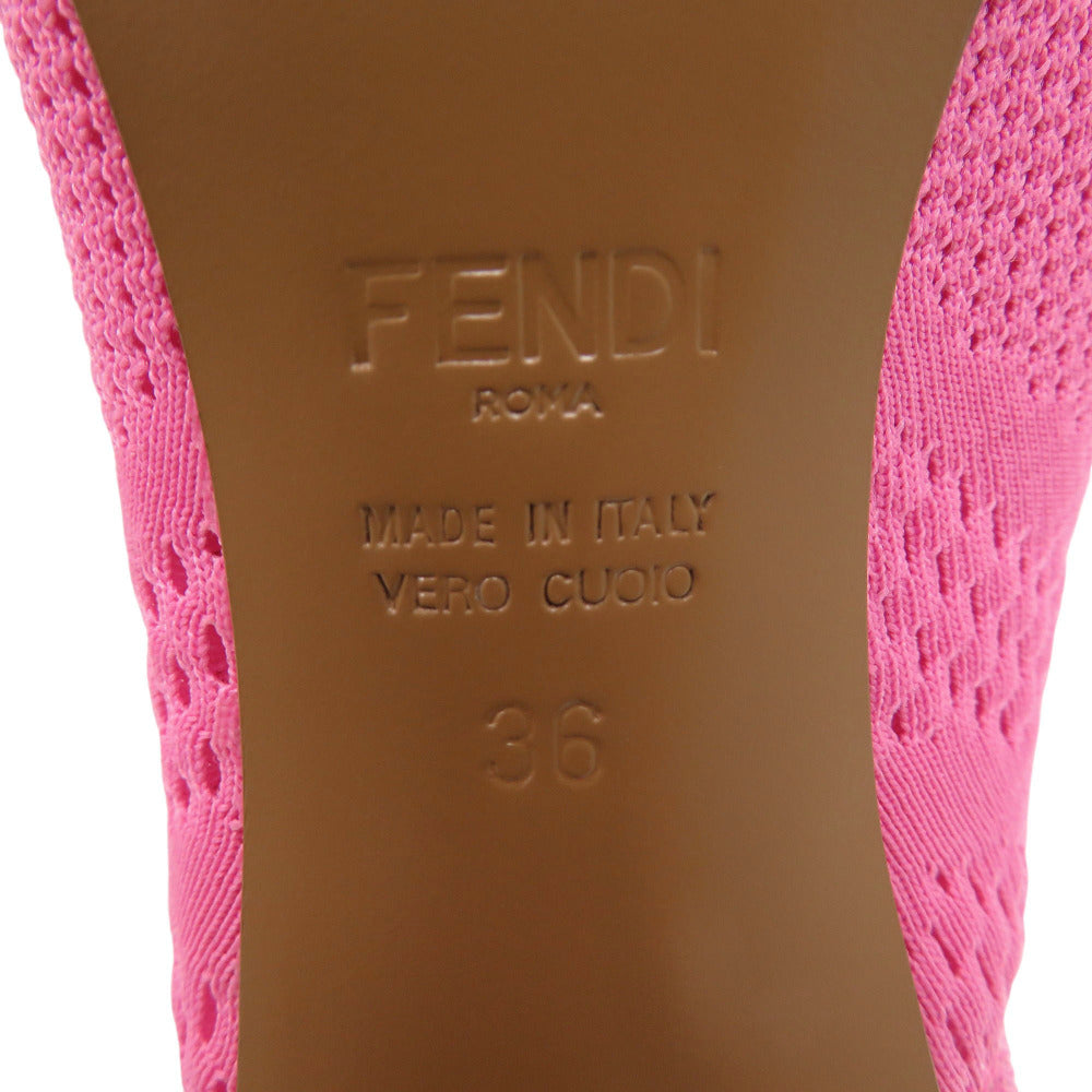 FENDI boots knit pink short boots 36