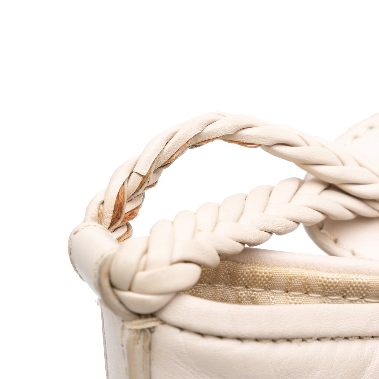 Beige Dior Diorissimo Canvas and Leather Ethnic Tote