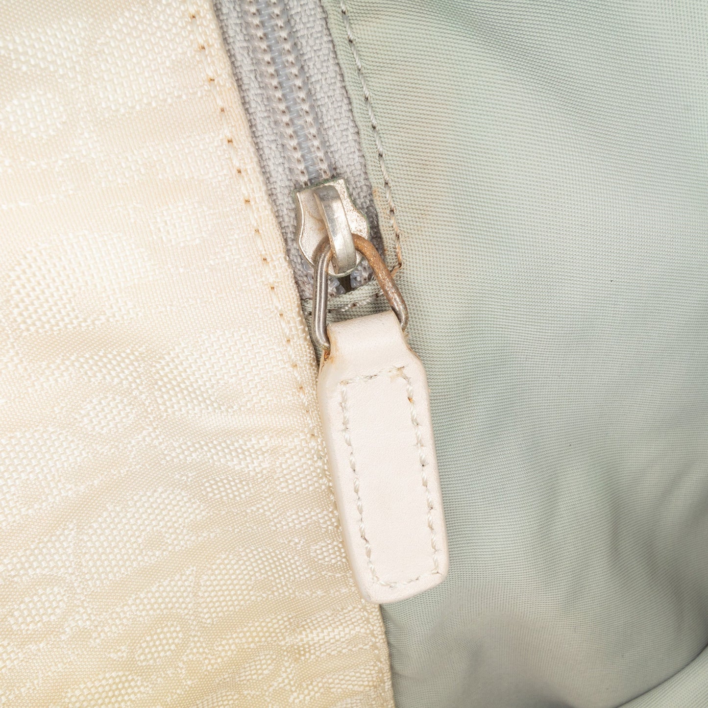 Beige Dior Diorissimo Canvas and Leather Ethnic Tote