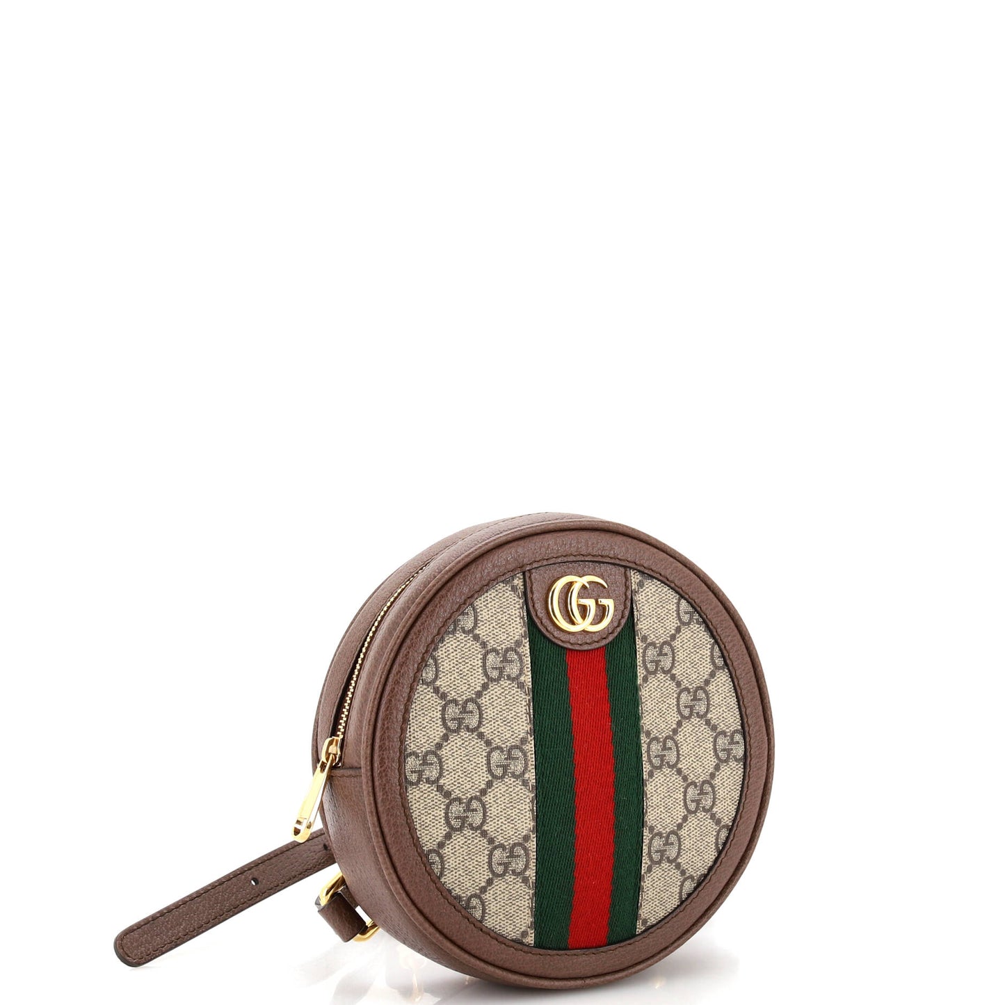 Ophidia Round Backpack GG Coated Canvas Mini