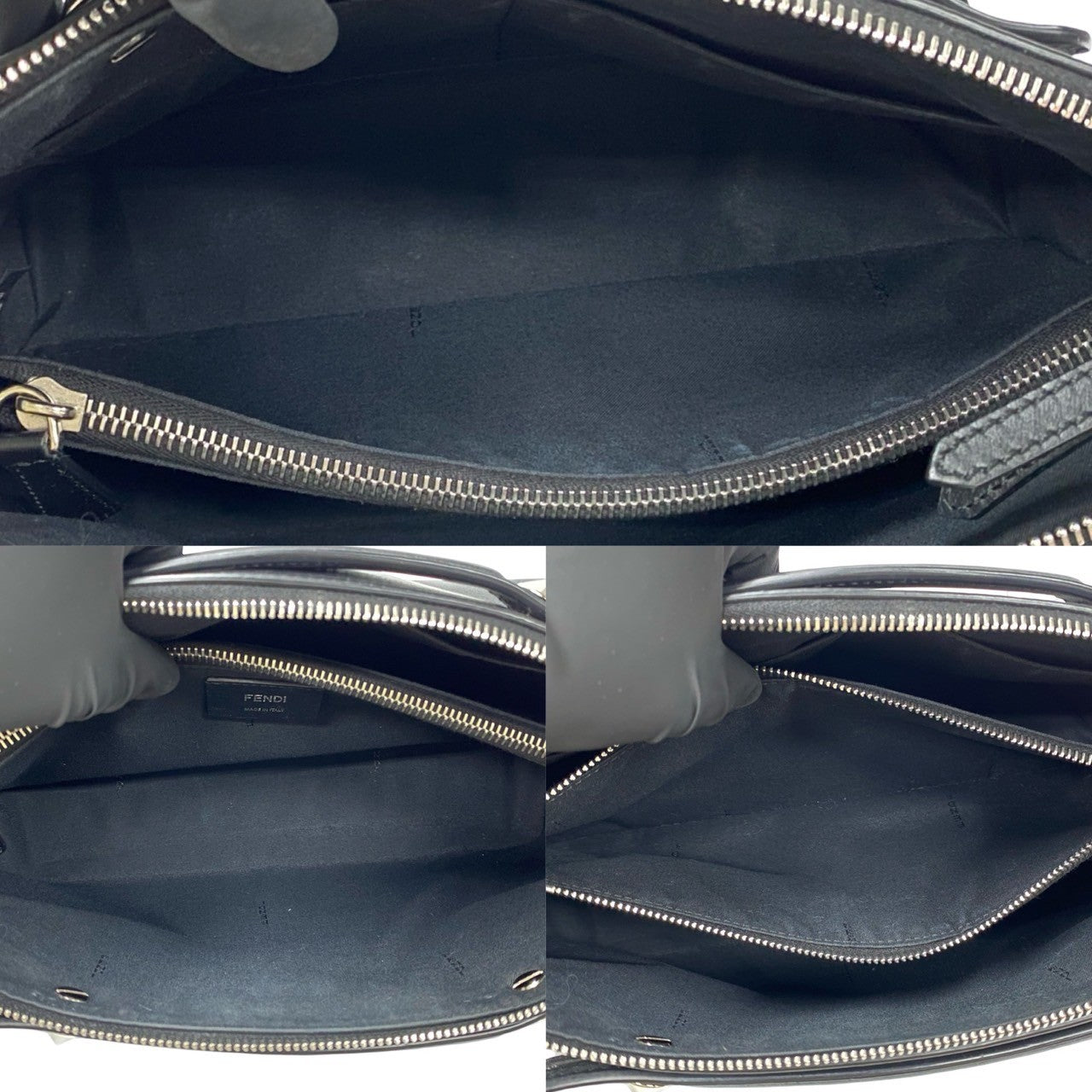 FENDI Shoulder Bag leather black By the way medium