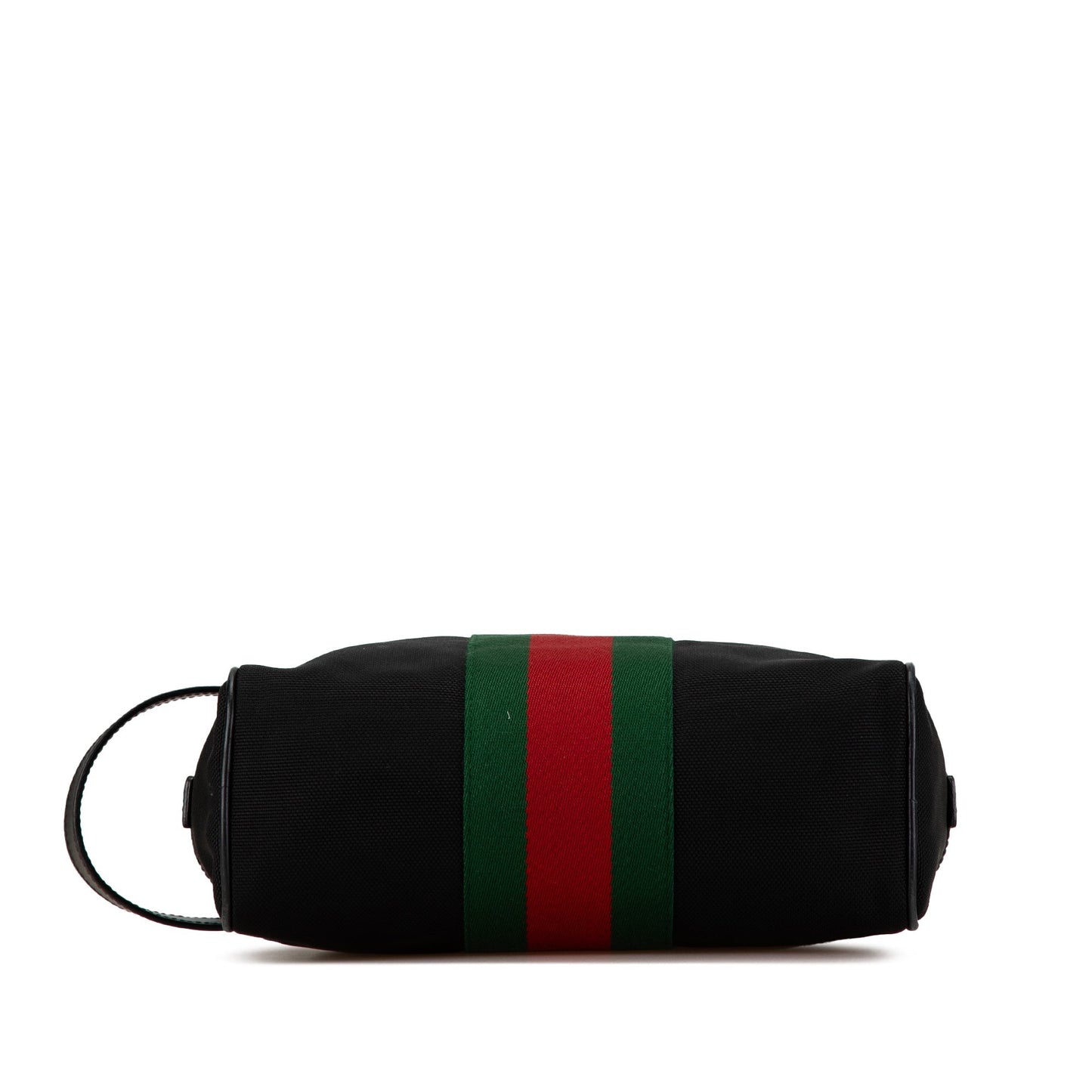 Black Gucci Techno Web Canvas Clutch