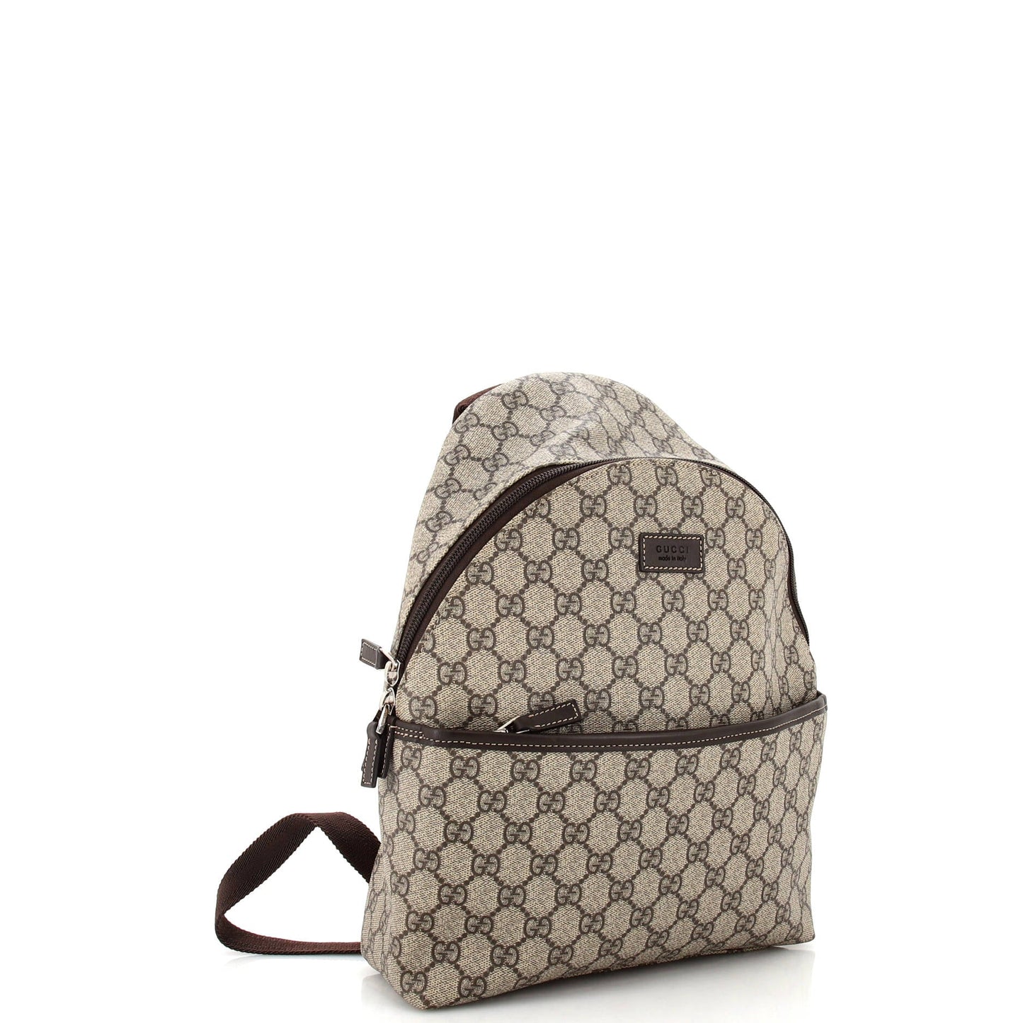 Front Pocket Backpack GG Coated Canvas Small