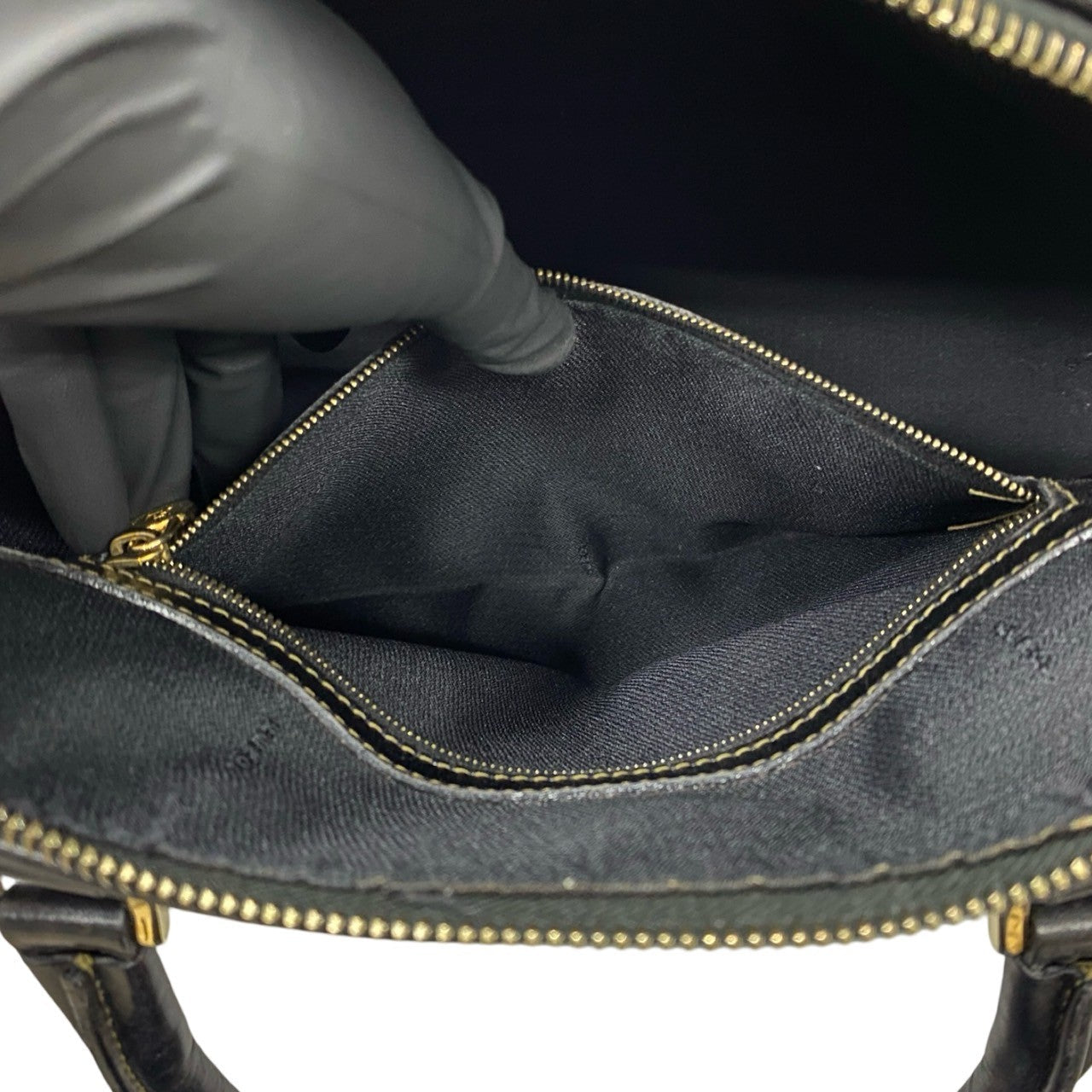 FENDI Handbag leather black