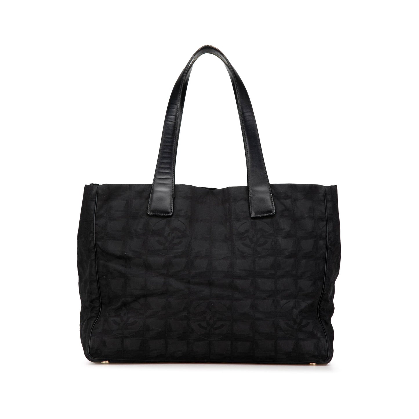 Black Chanel New Travel Line Nylon Tote