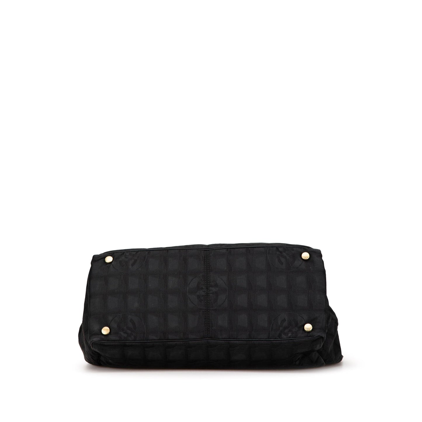 Black Chanel New Travel Line Nylon Tote